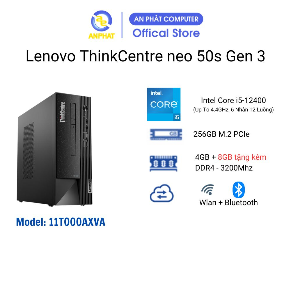 Máy tính để bàn đồng bộ Lenovo ThinkCentre neo 50s / 50T (Intel gen 12 | SSD | Win11)