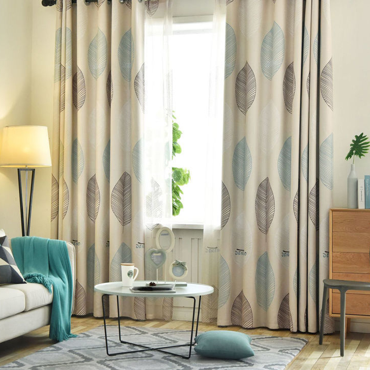 Rèm Khoen Treo Cửa Decor Phòng, Rèm Vải Khoen Treo Phòng -Lá sọc nền ...