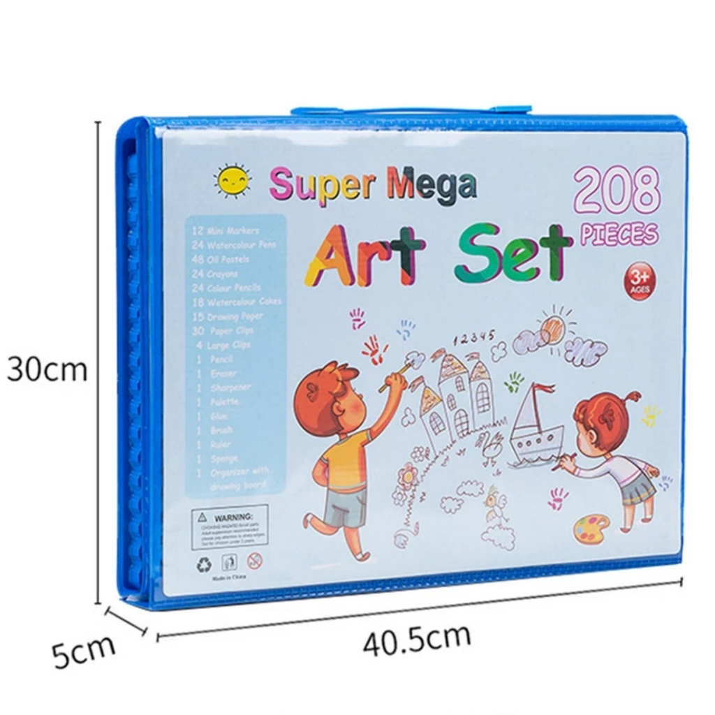 Hỏa Tốc Bộ Bút Màu Size Lớn 150/ 208 Món Kèm Bảng Vẽ Cho Bé Thỏa Sức Sáng Tạo