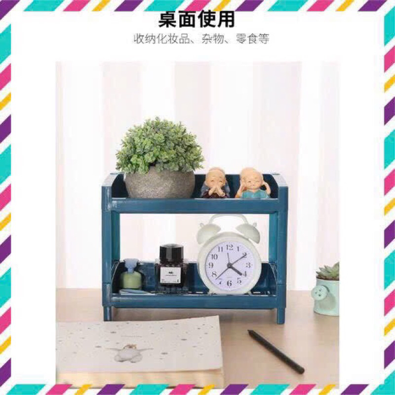 Kệ nhựa mini 💚CAM KẾT CHUẨN💚hai tầng kệ mini để bàn