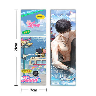 [MUA 4 TÍNH TIỀN 3] Light and Night | Bookmark bigsize đánh dấu trang vé thẻ laser UV Charlie Evan OSBORN