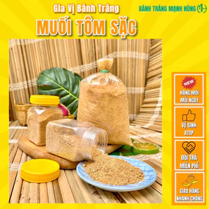 MUỐI TÔM SẶC hủ 100g/ bịch 500g - Bánh tráng Mạnh Hùng