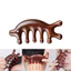 Lược gỗ đàn hương mát xa da đầu dánh cho cả nam và nữ, Lược Massage Năm Cánh Chống Tĩnh Điện Gỗ Đàn Hương Da Đầu Cơ Thể