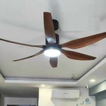 Quạt Trần 6 Cánh ABS [LOẠI ĐẶC BIỆT CÓ DÂY CÁP +CHỐT KHÓA] Cánh 1m47 Và 1m67 Điều Khiển 6 Cấp Độ Gió, 3 Chế Độ Ánh Sáng — ảnh 4