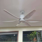Quạt Trần 6 Cánh ABS [LOẠI ĐẶC BIỆT CÓ DÂY CÁP +CHỐT KHÓA] Cánh 1m47 Và 1m67 Điều Khiển 6 Cấp Độ Gió, 3 Chế Độ Ánh Sáng — ảnh 6