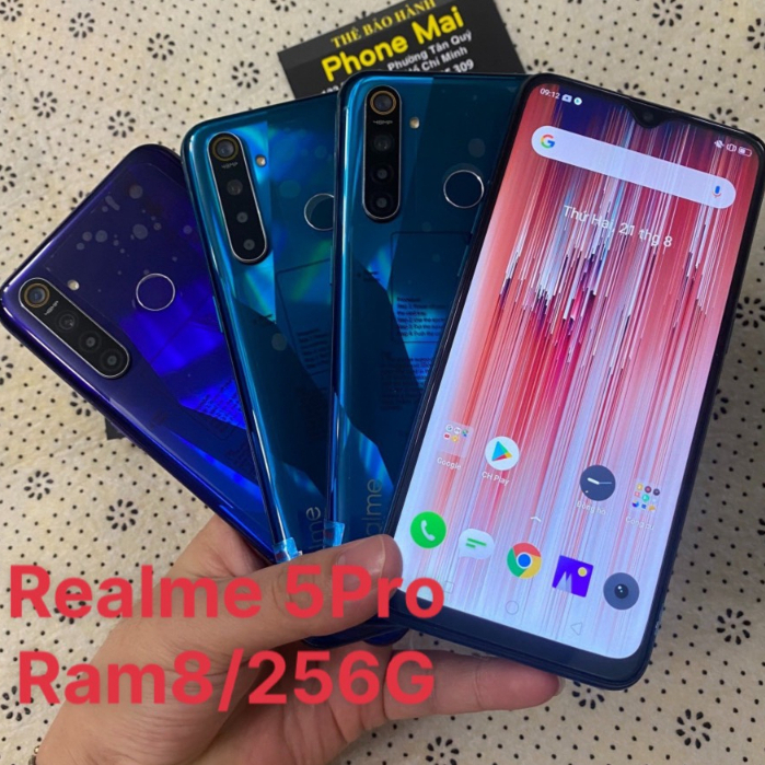 điện thoại Realme 5 Pro 2sim ram 8/256G Android 9. Chiến mọi game siêu mượt, zin đẹp