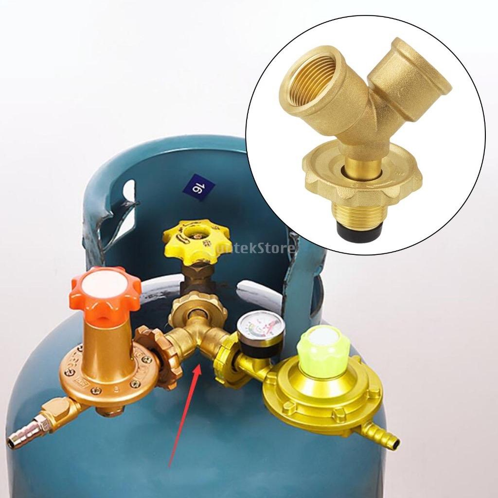 Bộ chia gas chữ Y- Chia 1 bình gas sử dụng 2 bếp gas