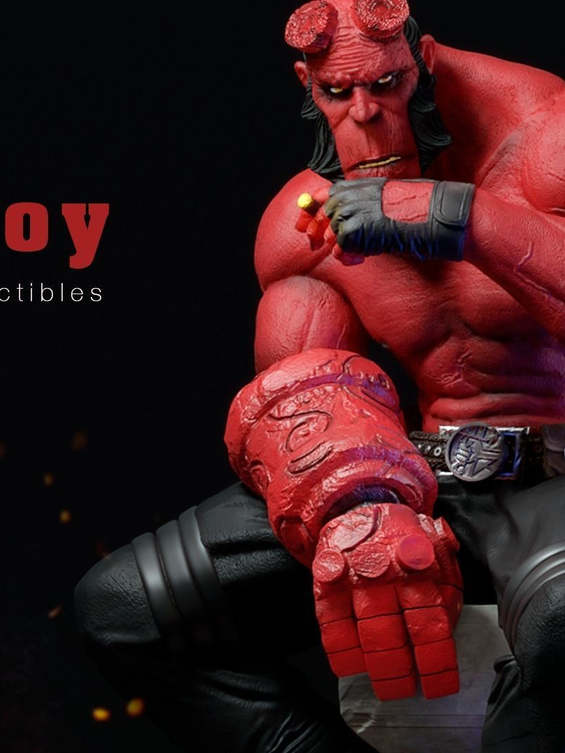 Mô hình in resin Hellboy (chưa sơn) | Shopee Việt Nam