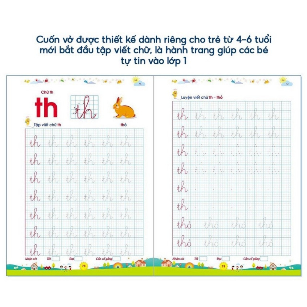 Sách - Bé Tập Tô Tập Viết Chữ To - Dành cho trẻ từ 4-6 tuổi
