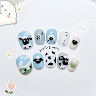 Nailbox nặn gel nổi cừu con dễ thương