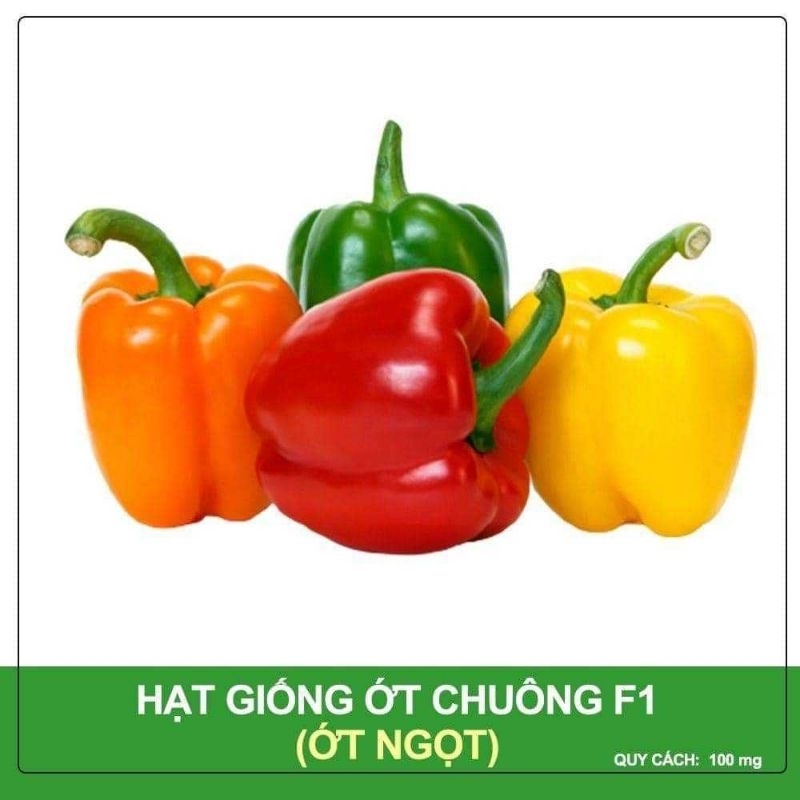 Hạt Giống Ớt f1 Siêu trái💯 Dày Cơm, Dòn Ngọt cực năng suất