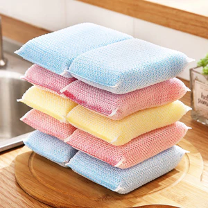 Bộ 4 Miếng Cọ Rửa Chén Bát, Cọ Xoong ,miếng cọ rửa xoong nồi sạch bóng giá rẻ GIOVA