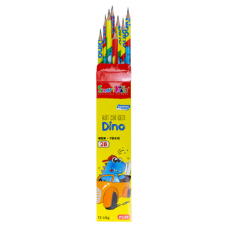 Combo 3/6/12 Bút chì SMARTKIDS họa tiết 2B Dino PC09 ( 12 cây/hộp)