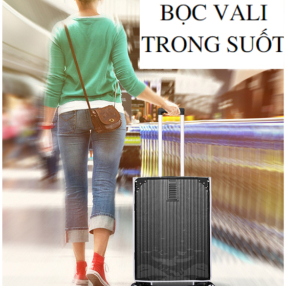 Áo Trùm Bọc Vali Chống Trầy Xước Đủ Size 20-22-24-26-28-29-30 Bọc Vali Trong Suốt Đi Du Lịch