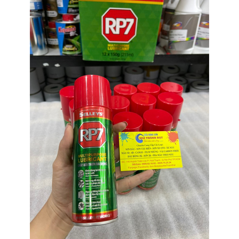 Dầu xịt chống rỉ sét và bôi trơn đa năng RP7 chính hãng.Chai 150g ...