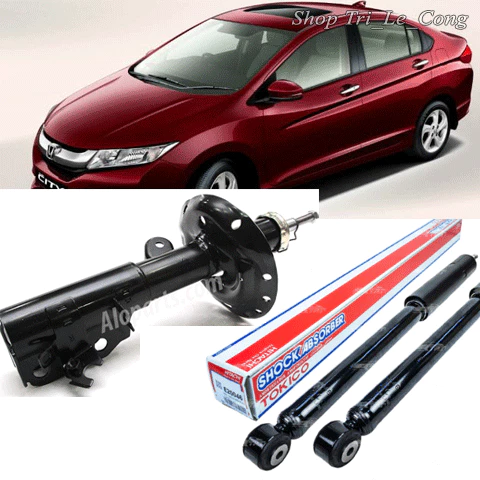 Ống nhún Honda City đời 2014-2019 set bộ một đôi phuộc trước sau giảm xóc xe hơi ô tô 2016 2017 hiệu GSP KYB Tokico — ảnh 1