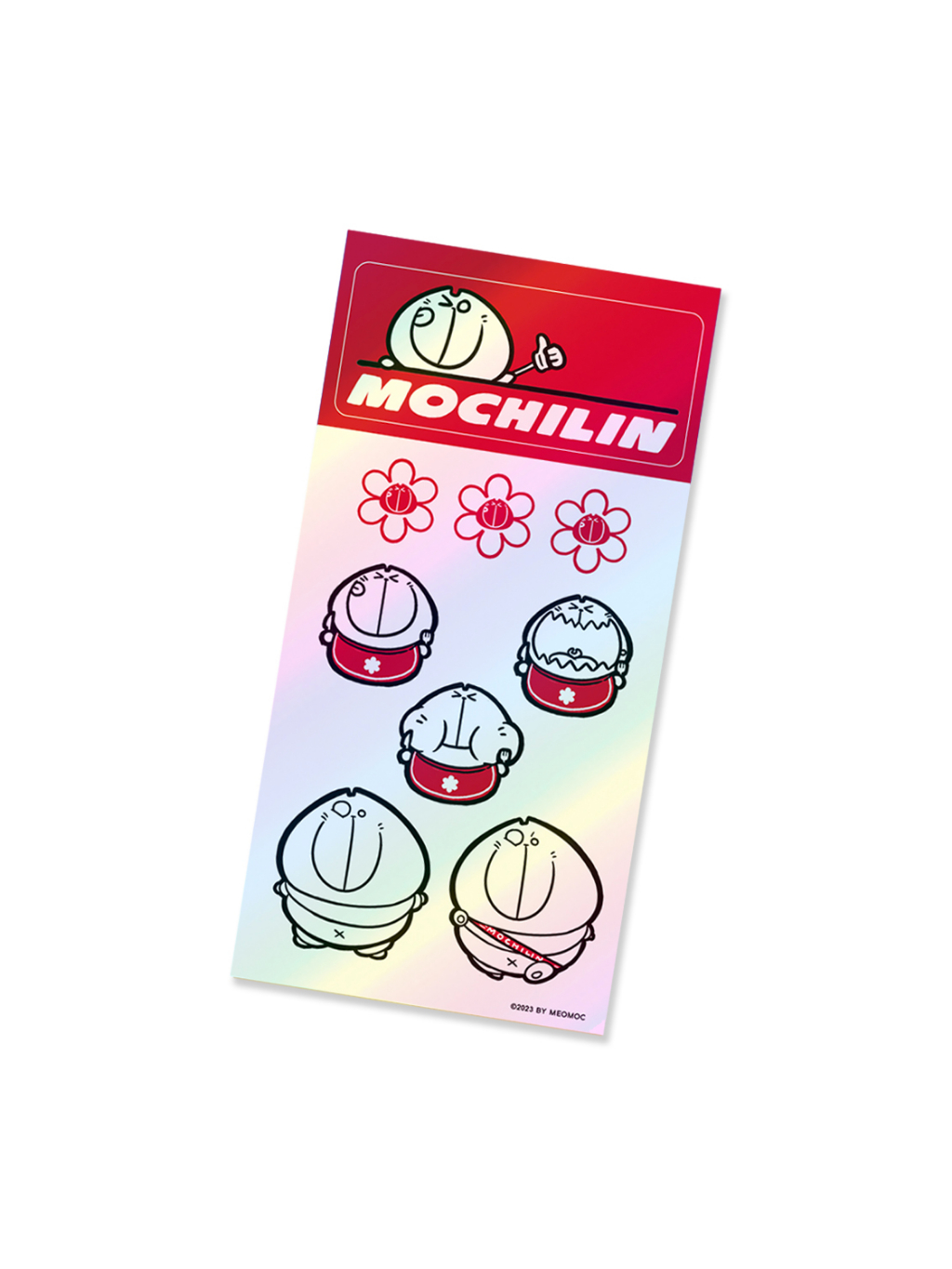 Ảnh Bộ sticker Mèo Mốc - Mochilin (gồm 9 mẫu nhãn dán) 1