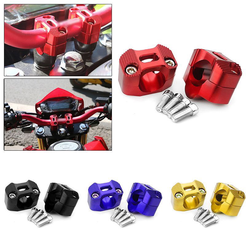 Combo Ghi đông trung quốc xe điện + Cùm nâng CNC_Gi đông trung quốc rizoma 28mm hàng loại 1[Mã giả giá shop LIFE050