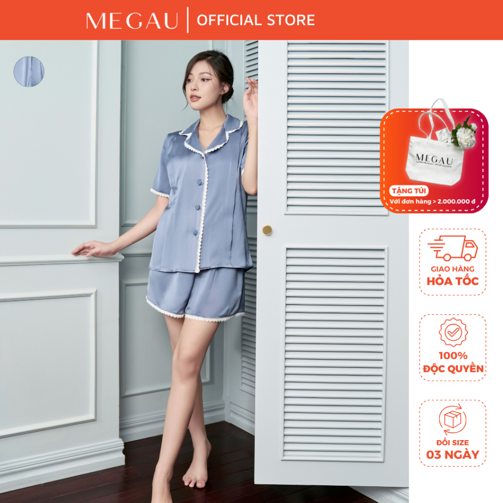 LAMMER – Set đồ ngủ cộc tay cho mẹ bầu và sau sinh thương hiệu MEGAU