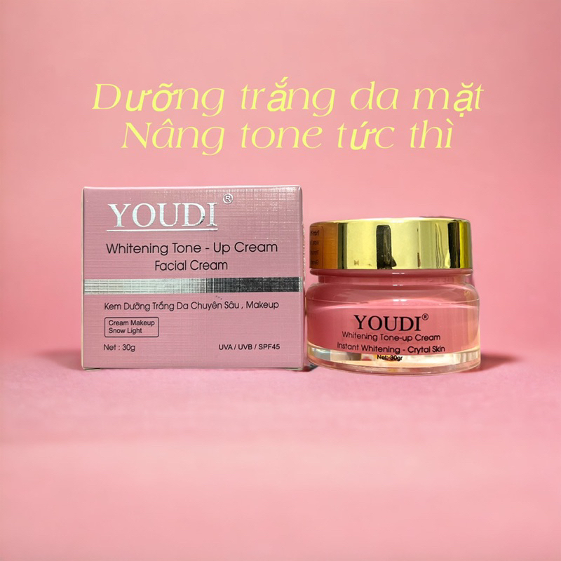 Kem dưỡng trắng da, nâng tông, làm đều màu da, cấp ẩm YOUDI 30gam