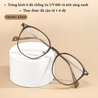 Gọng kính cận nữ nam cao cấp kính giả cận phong cách Hàn Quốc siêu hit hot cute cá tính thời trang cháy phố HANASO 126