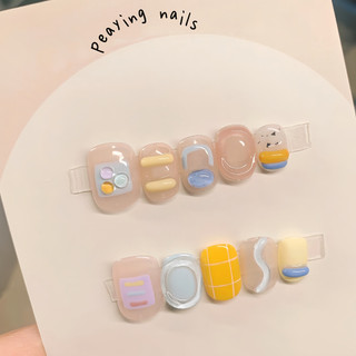 Nailbox nặn gel nổi đơn giản form ngắn