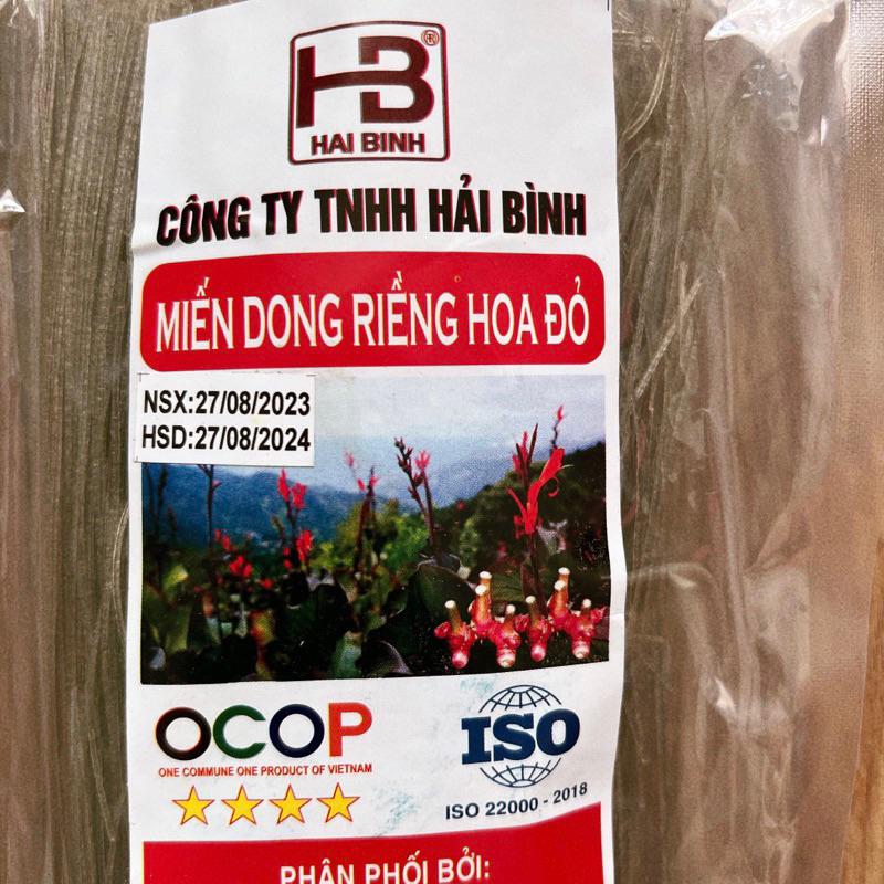 Gói 200G Miến dong riềng hoa đỏ dai ngon