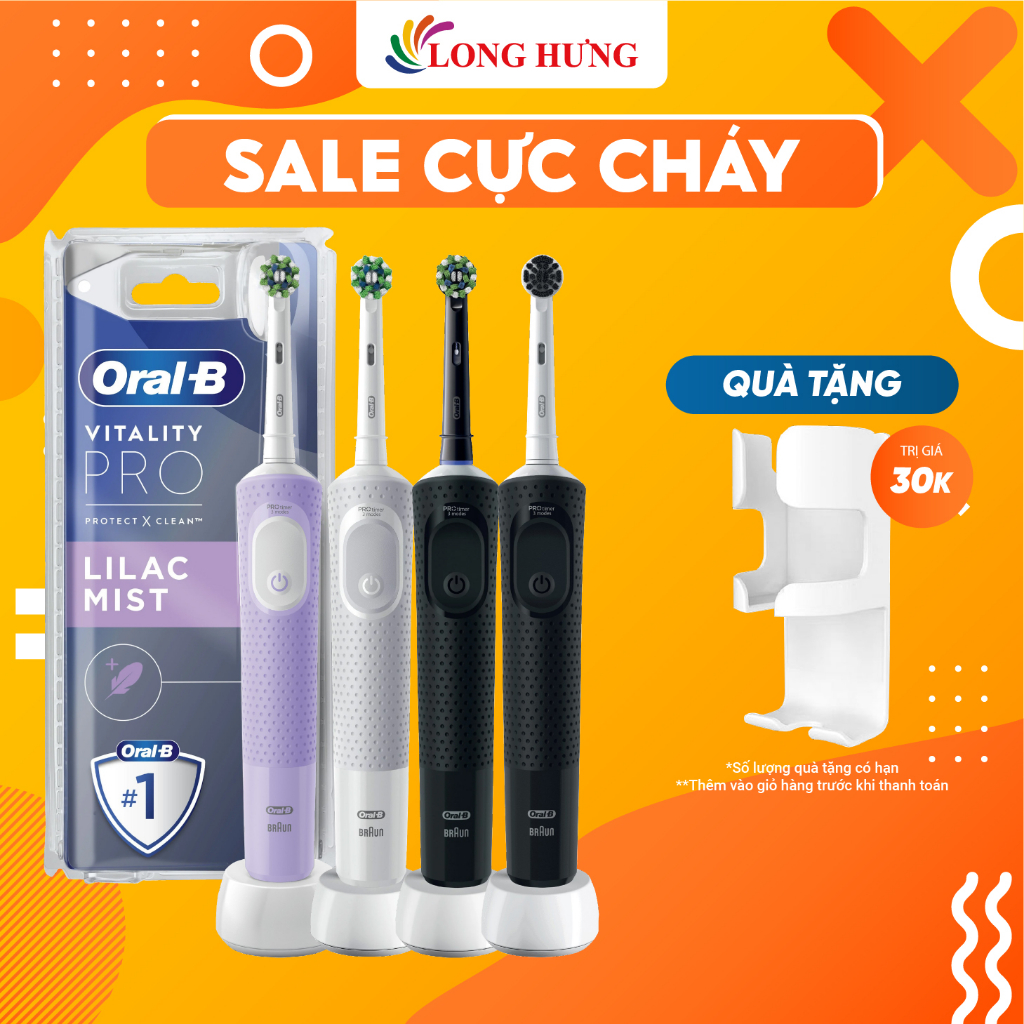 Bàn Chải Điện Oral-B Vitality Pro Protect X Clean (Vỏ Nhựa) - 3 Chế Độ Siêu  Mạnh Mẽ | Shopee Việt Nam