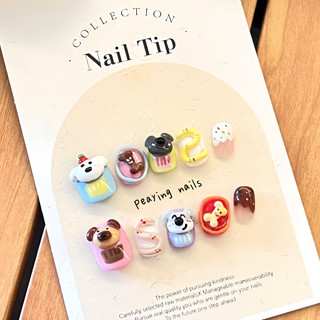 Nailbox gel nổi form ngắn dễ thương