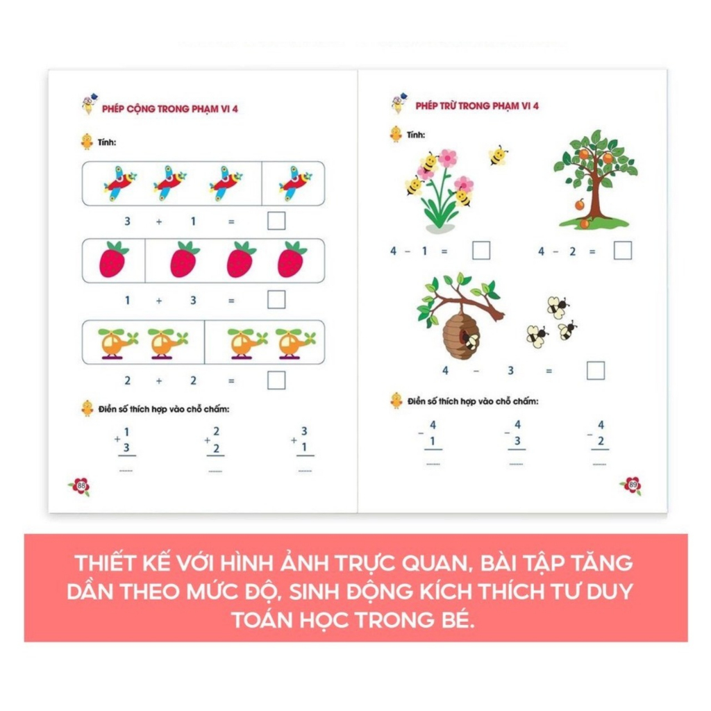 Sách - Toán Tư Duy Dành Cho Trẻ 4-6 Tuổi - Học mà chơi, chơi mà học