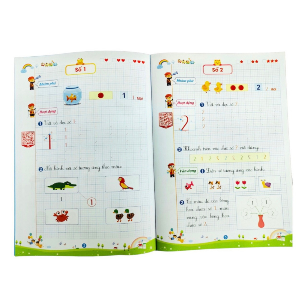 Sách - Vở ô li Toán Tư Duy Tiền Tiểu Học - Bí quyết học giỏi Toán cho trẻ từ 5-6 tuổi (Công nghệ mã QR hiện đại)