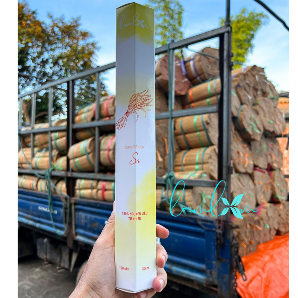 Nhang sả Lam Lam nhang không mùi ít khói hương dịu nhẹ dành cho người nhạy cảm về hô hấp