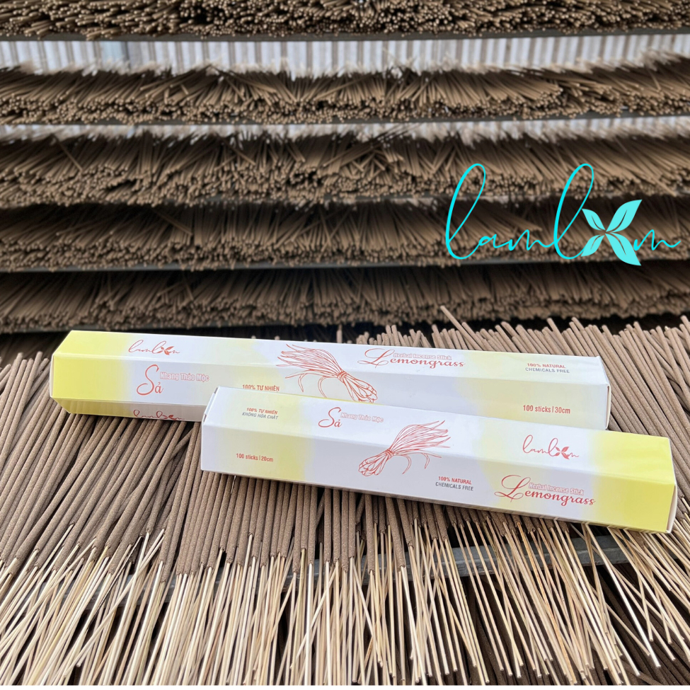 Nhang sả Lam Lam nhang không mùi ít khói hương dịu nhẹ dành cho người nhạy cảm về hô hấp
