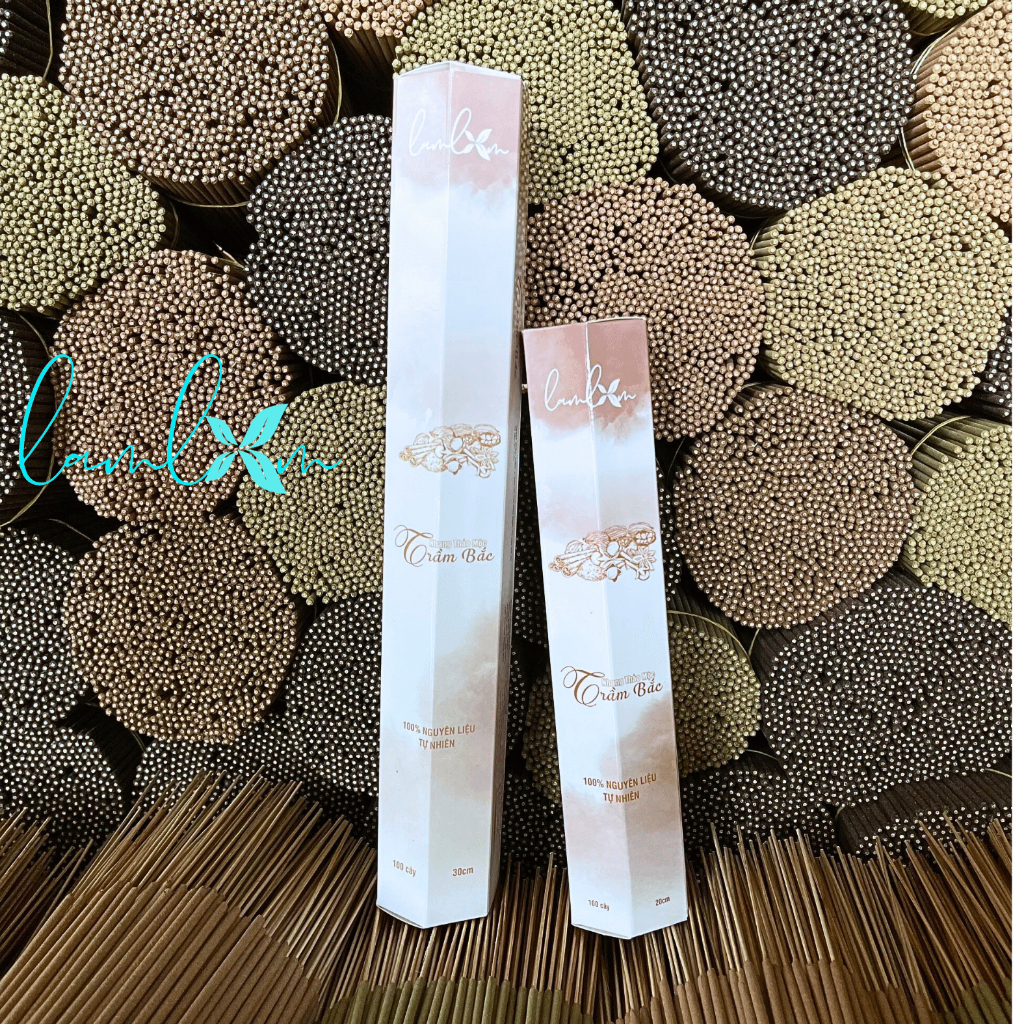 Nhang trầm bắc Lam Lam nhang bắc thơm tết xưa mùi thảo dược tự nhiên an toàn không đậu tàn