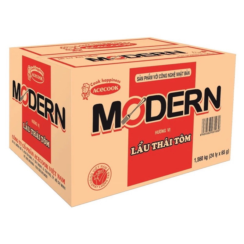Mỳ ly lẩu thái Modern (1 thùng) | Shopee Việt Nam