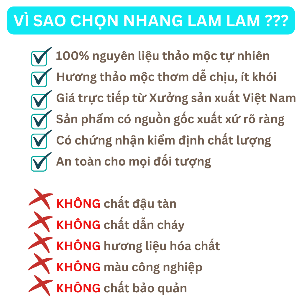 Nhang trầm cao cấp Lam Lam 20cm và 30cm hương trầm tự nhiên nhang thơm thư thái