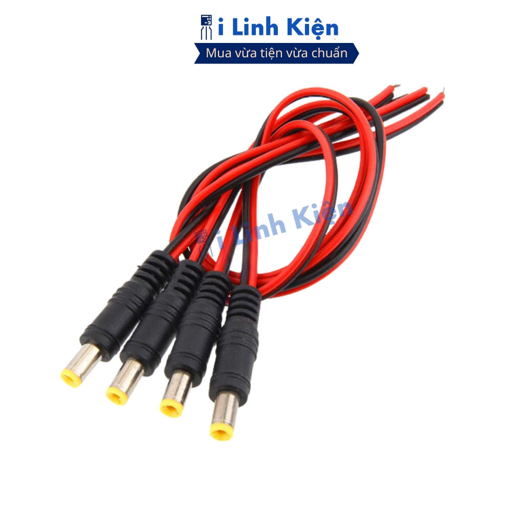 Jack Dc đực-cái dây nguồn Jack 5.5x2.1mm đảm bảo chất lượng ilinhkien