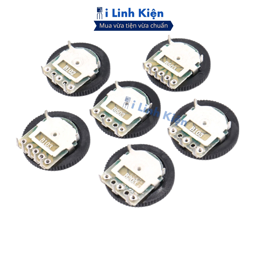 ( Combo 5) Biến trở tròn 16x2mm 1K - 10K - 50K chất lượng cao ilinhkien.