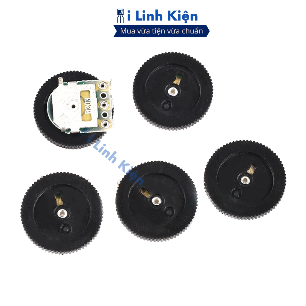 ( Combo 5) Biến trở tròn 16x2mm 1K - 10K - 50K chất lượng cao ilinhkien.