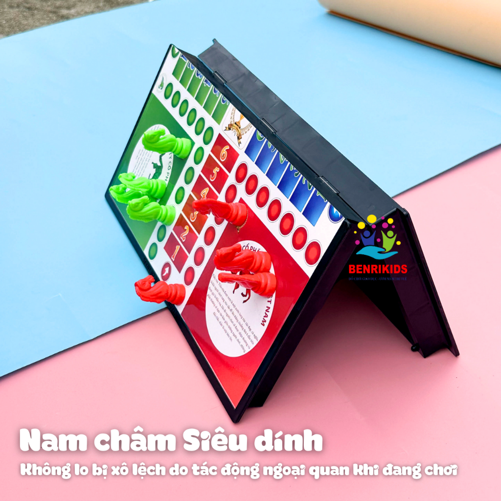 Ảnh Cờ Cá Ngựa Nam Châm - Hộp Nhựa Cứng Có Thể Gấp Gọn - Loại Xịn 3