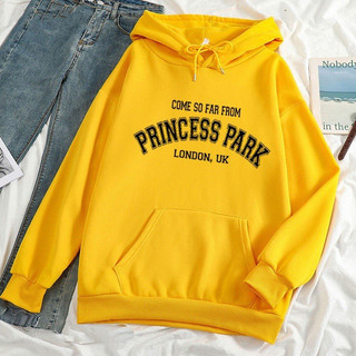Áo nỉ hoodie in chữ PRINCESS PARK áo thu đông dài tay Nam nữ