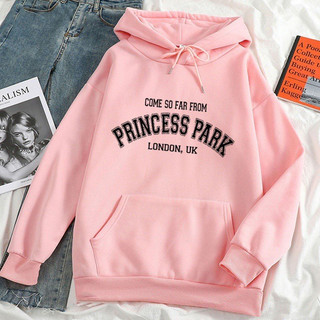 Áo nỉ hoodie in chữ PRINCESS PARK áo thu đông dài tay Nam nữ