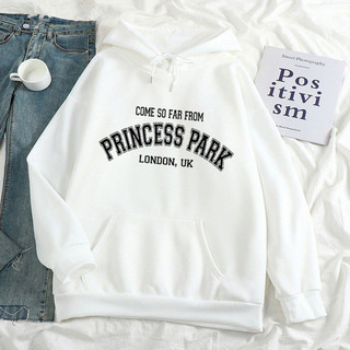 Áo nỉ hoodie in chữ PRINCESS PARK áo thu đông dài tay Nam nữ