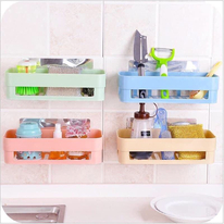 Kệ Nhựa Chữ Nhật Dán Tường K0840