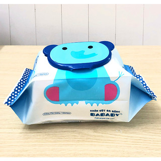 Khăn giấy ướt em bé Bababy hương thơm/không mùi gói 80/150 miếng