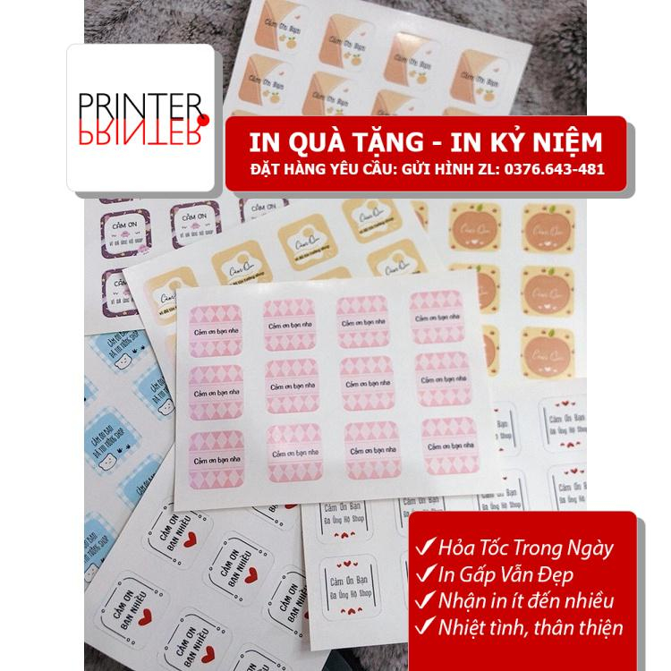 [50 - 100 NHÃN DÁN/ STICKER TRÒN IN THEO YÊU CẦU] Loại cắt sẵn gỡ ra ...