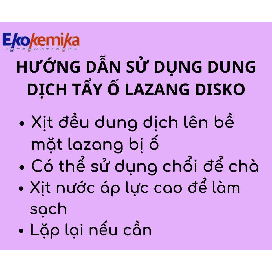 DUNG DỊCH TẨY Ố LAZANG DISKO THƯƠNG HIỆU EKOKEMIKA 600ML