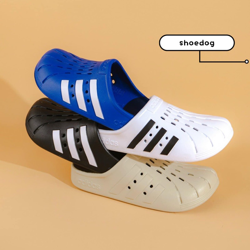 [Bao check chính hãng]Dép Clogs Adilette Adidas bít mũi rọ crocs chính