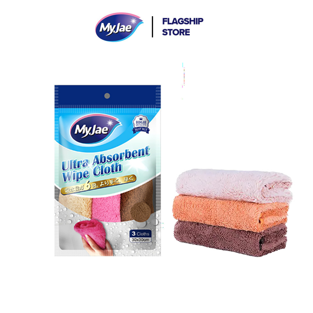 Khăn lau siêu thấm siêu hút nước  MyJae (3 màu/bịch)