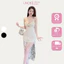 Đầm Ren Body Dự Tiệc, Dạ Hội 2 Dây Ngực Nơ Kết Đá Chân Váy Xẻ Đùi - Vải Ren + Thun Umi - 2 Màu Trắng, Đen LINOIS